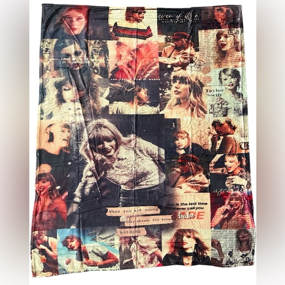 Taylor Swift Soft Fleece Swiftie Throw Blanket 40”x 50” New - Picture 1 of 3